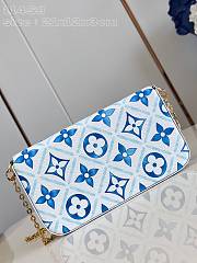 Fortok Louis Vuitton Félicie Pochette Bag Lagoon Blue M11459 21x12x3cm - 6