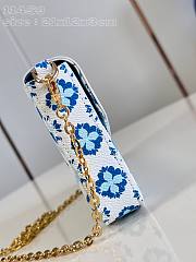 Fortok Louis Vuitton Félicie Pochette Bag Lagoon Blue M11459 21x12x3cm - 5