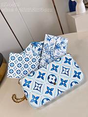 Fortok Louis Vuitton Félicie Pochette Bag Lagoon Blue M11459 21x12x3cm - 2