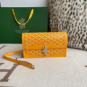 Fortok Goyard Duchess Marie-Caroline Handbag Yellow 25x15x6.5cm - 1