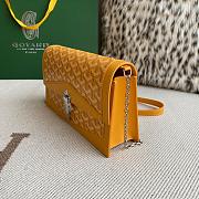 Fortok Goyard Duchess Marie-Caroline Handbag Yellow 25x15x6.5cm - 5