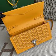 Fortok Goyard Duchess Marie-Caroline Handbag Yellow 25x15x6.5cm - 4