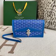 Fortok Goyard Duchess Marie-Caroline Handbag Blue 25x15x6.5cm - 1