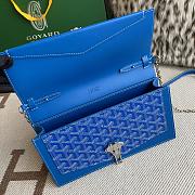 Fortok Goyard Duchess Marie-Caroline Handbag Blue 25x15x6.5cm - 6