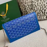 Fortok Goyard Duchess Marie-Caroline Handbag Blue 25x15x6.5cm - 4