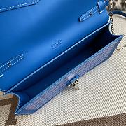 Fortok Goyard Duchess Marie-Caroline Handbag Blue 25x15x6.5cm - 3