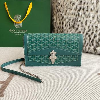 Fortok Goyard Duchess Marie-Caroline Handbag Green 25x15x6.5cm