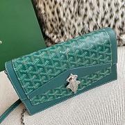 Fortok Goyard Duchess Marie-Caroline Handbag Green 25x15x6.5cm - 3