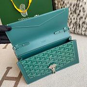 Fortok Goyard Duchess Marie-Caroline Handbag Green 25x15x6.5cm - 5