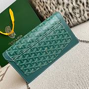 Fortok Goyard Duchess Marie-Caroline Handbag Green 25x15x6.5cm - 6