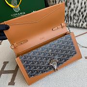 Fortok Goyard Duchess Marie-Caroline Handbag Black & Brown 25x15x6.5cm - 4