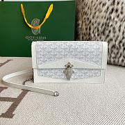 Fortok Goyard Duchess Marie-Caroline Handbag White 25x15x6.5cm - 1