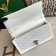 Fortok Goyard Duchess Marie-Caroline Handbag White 25x15x6.5cm - 5