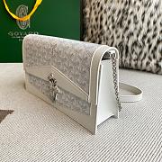 Fortok Goyard Duchess Marie-Caroline Handbag White 25x15x6.5cm - 2