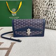 Fortok Goyard Duchess Marie-Caroline Handbag Dark Blue 25x15x6.5cm - 1