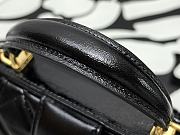 Fortok Chanel Mini Bag With Handle Shiny Black Lambskin AS4958 12×18×7cm - 5