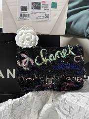 Fortok Chanel 24A Colorful Sequins CF Bag 20cm - 1