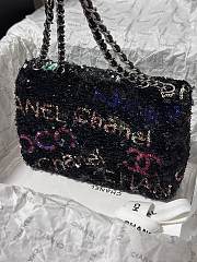 Fortok Chanel 24A Colorful Sequins CF Bag 20cm - 4