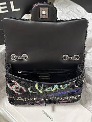 Fortok Chanel 24A Colorful Sequins CF Bag 20cm - 5