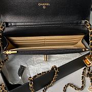 Fortok Chanel 24P Woc Flap Bag Black With Colorful Buckles AP3938 19cm - 3