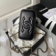Fortok Chanel 24A Cosmetic Bag Black AP3940 17cm - 5