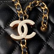 Fortok Chanel 24A Cosmetic Bag Black AP3940 17cm - 3