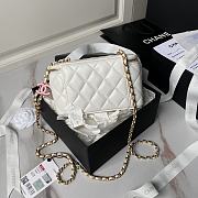 Fortok Chanel 24A Cosmetic Bag White AP3940 17cm - 2