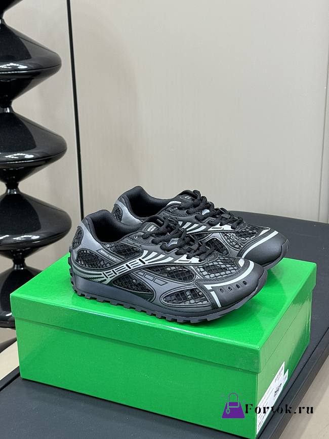Fortok Bottega Veneta Orbit Sneakers Black - 1