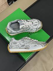 Fortok Bottega Veneta Orbit Sneakers Silver - 4