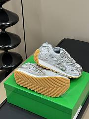 Fortok Bottega Veneta Orbit Sneakers Silver - 3