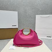 Fortok Jacquemus Les Sculptures Ring Handbag Pink 33x14x25cm - 1