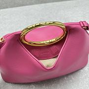 Fortok Jacquemus Les Sculptures Ring Handbag Pink 33x14x25cm - 4