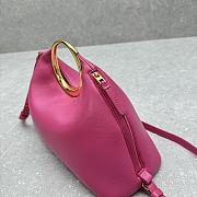 Fortok Jacquemus Les Sculptures Ring Handbag Pink 33x14x25cm - 2