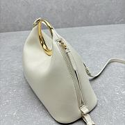 Fortok Jacquemus Les Sculptures Ring Handbag White 33x14x25cm - 4