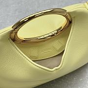 Fortok Jacquemus Les Sculptures Ring Handbag Yellow 33x14x25cm - 6