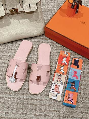 Fortok Hermes Sandals Light Pink