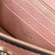 Fortok Valentino Rockstud Small Leather Crossbody Bag Light Pink 19x12x3cm - 5