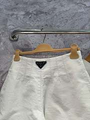 Fortok Prada White & Denim Top & Shorts Set  - 4