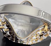 Fortok Bottega Veneta Wallace Shoulder Bag Intrecciato Metallic 22x13x9.5cm - 3