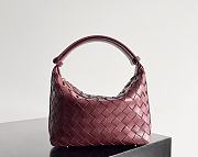 Fortok Bottega Veneta Wallace Shoulder Bag Burgundy 754443 22x13x9.5cm - 1