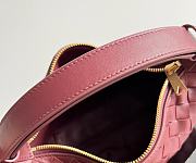 Fortok Bottega Veneta Wallace Shoulder Bag Burgundy 754443 22x13x9.5cm - 6