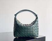 Fortok Bottega Veneta Wallace Shoulder Bag Dark Green 754443 22x13x9.5cm - 1