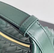 Fortok Bottega Veneta Wallace Shoulder Bag Dark Green 754443 22x13x9.5cm - 3