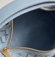 Fortok Bottega Veneta Wallace Shoulder Bag Blue 754443 22x13x9.5cm - 6