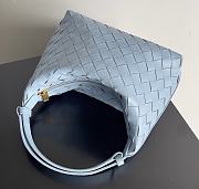 Fortok Bottega Veneta Wallace Shoulder Bag Blue 754443 22x13x9.5cm - 4