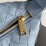 Fortok Bottega Veneta Wallace Shoulder Bag Blue 754443 22x13x9.5cm - 2