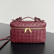 Fortok Bottega Veneta Vanity Case Burgundy 789109 22x12.5x5cm - 1