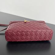 Fortok Bottega Veneta Vanity Case Burgundy 789109 22x12.5x5cm - 6