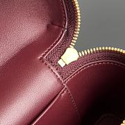 Fortok Bottega Veneta Vanity Case Burgundy 789109 22x12.5x5cm - 4