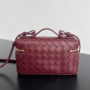 Fortok Bottega Veneta Vanity Case Burgundy 789109 22x12.5x5cm - 2